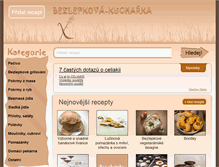 Tablet Screenshot of bezlepkova-kucharka.cz